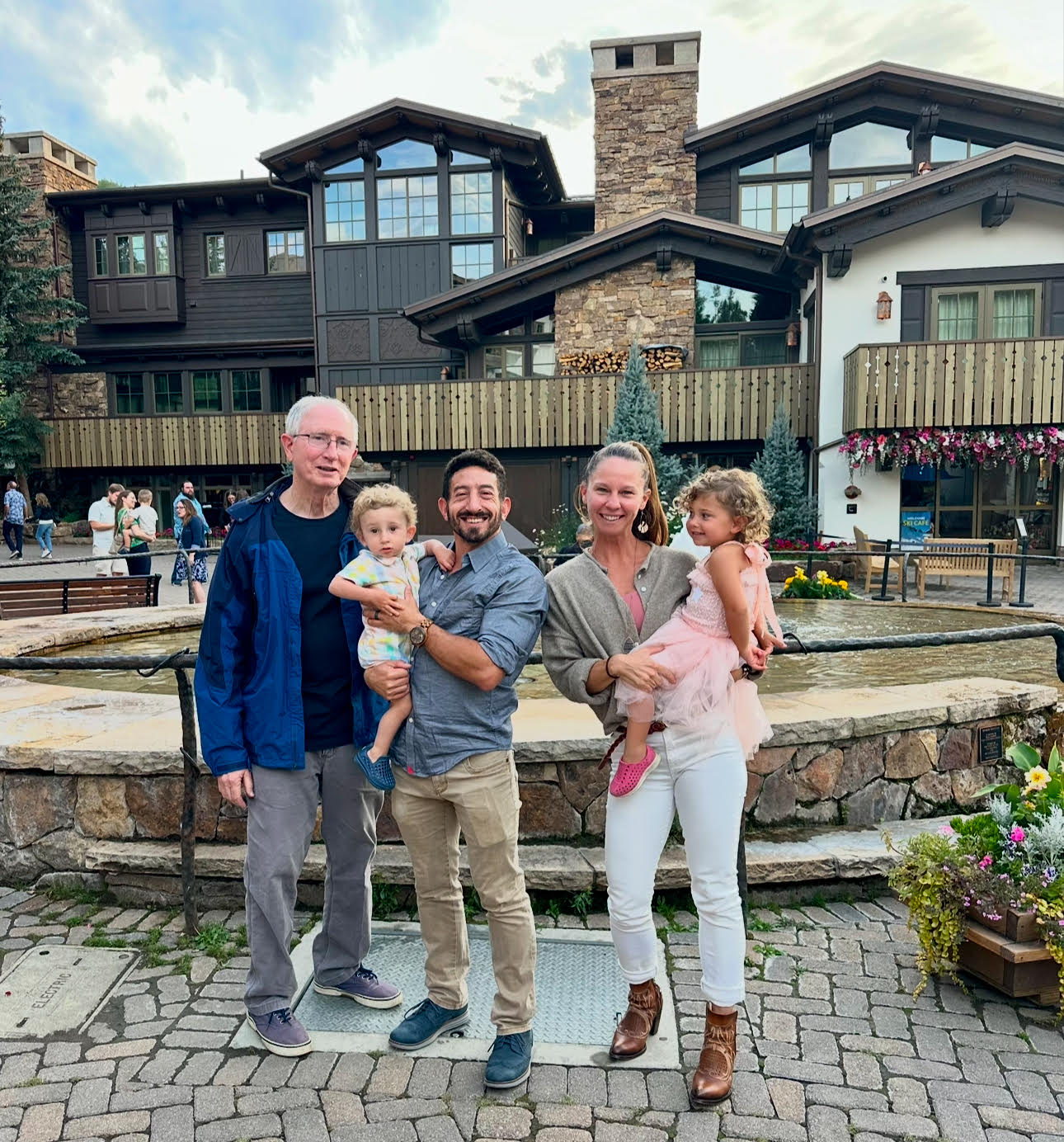 David Kanefsky with family in Vail, Colorado